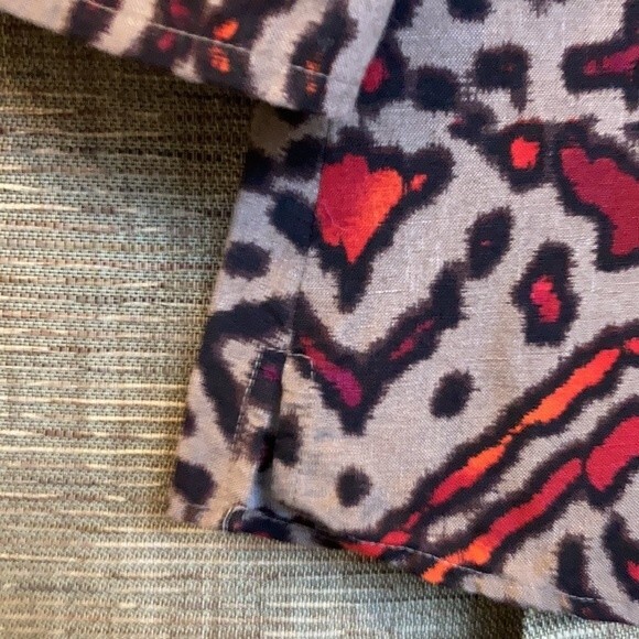 East 5th button down linen blend blouse shirt - Picture 3 of 7